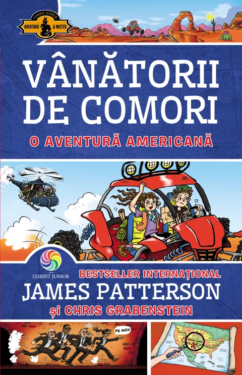 Coperta cărții O aventură americană (vol.6 din seria Vânătorii de comori)