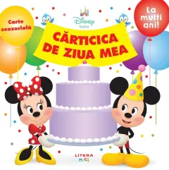Coperta cărții Disney Bebe. Carticica de ziua mea. Carte senzoriala