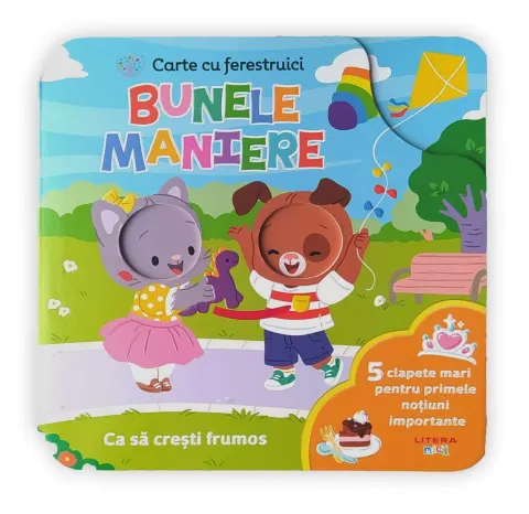 Coperta cărții Bebe învață. Bunele maniere. Carte cu ferestruici