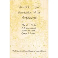 Coperta cărții Edward H. Taylor: Recollections of an Herpetologist
