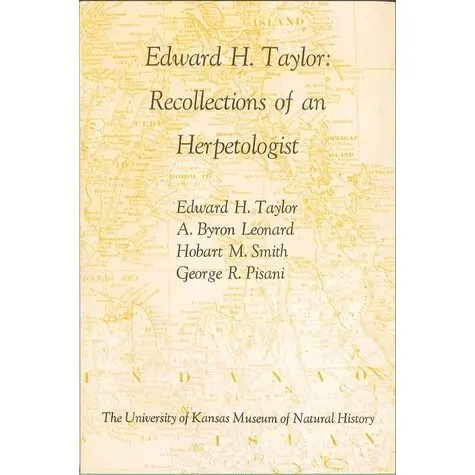 Coperta cărții Edward H. Taylor: Recollections of an Herpetologist
