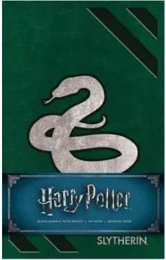 Coperta cărții Harry Potter: Slytherin Hardcover Ruled Journal