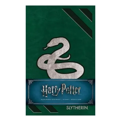 Coperta cărții Harry Potter: Slytherin Hardcover Ruled Journal