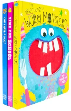 Coperta cărții The Very Hungry Worry Monsters Touch And Feel Library 3 Books Set (the Very Hungry Worry Monsters, Can I Have A Hug, Time For School)