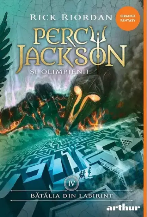 Coperta cărții Batalia din labirint (Percy Jackson si Olimpienii, vol. 4)