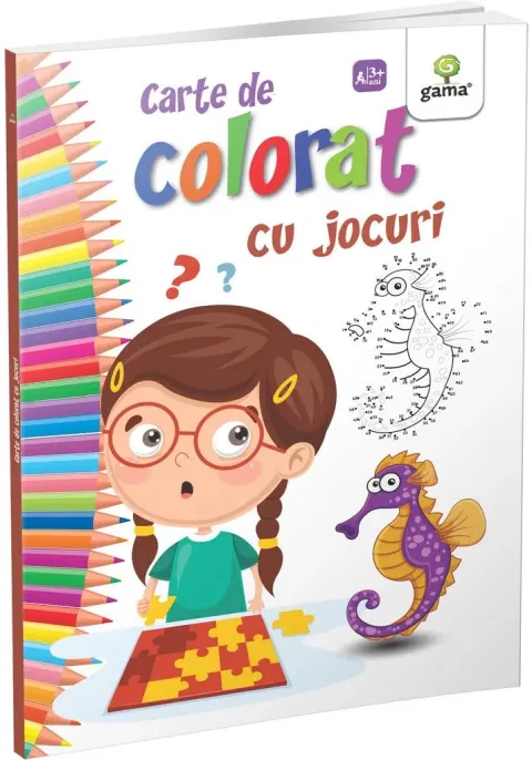 Coperta cărții Carte de colorat cu jocuri