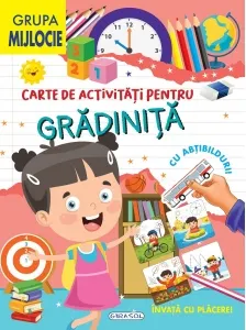 Coperta cărții Carte de activitati pentru gradinita, cu abtibilduri - Grupa mijlocie