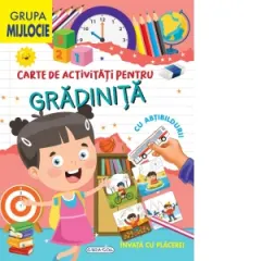 Coperta cărții Carte de activitati pentru gradinita, cu abtibilduri - Grupa mijlocie