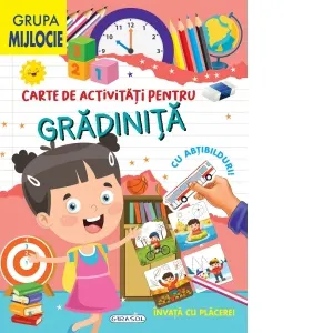 Coperta cărții Carte de activitati pentru gradinita, cu abtibilduri - Grupa mijlocie