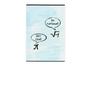 Coperta cărții Caiet studentesc capsat A4, 50 file, coperta policromie, liniatura Matematica, Be rational!