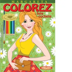 Coperta cărții Margareta. Colorez fete cochete
