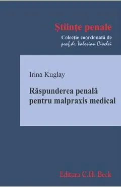 Coperta cărții Raspunderea penala pentru malpraxis medical