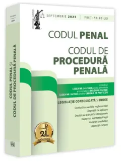 Coperta cărții Codul penal și codul de procedură penală: septembrie 2025
