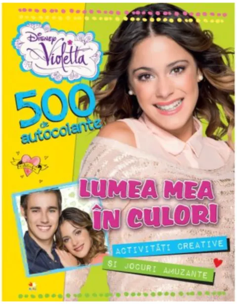 Coperta cărții Disney. Violetta. Lumea mea în culori (500 de autocolante)