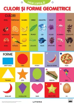 Coperta cărții Descopera! Culori si forme geometrice (planse educationale)