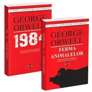 Coperta cărții Pachet George Orwell (2 carti): 1. 1984; 2. Ferma animalelor