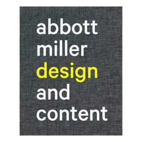 Coperta cărții Abbott Miller: Design and Content