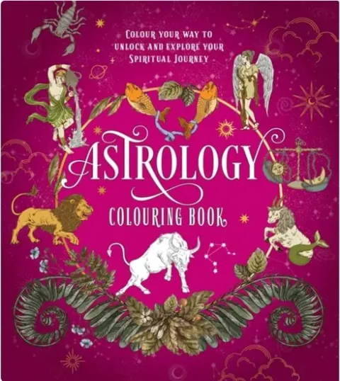 Coperta cărții Astrology Colouring Book