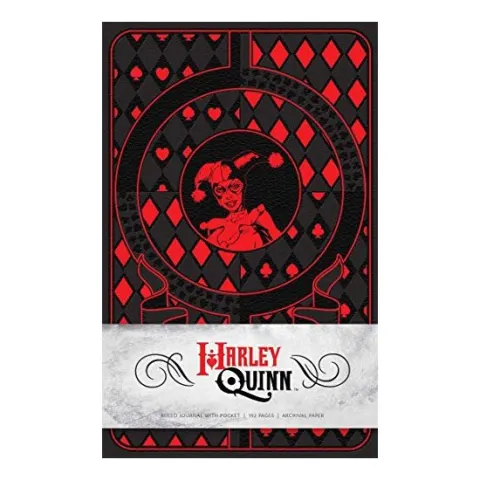 Coperta cărții Harley Quinn Hardcover Ruled Journal