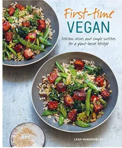 Coperta cărții First-Time Vegan, Leah Vanderveldt