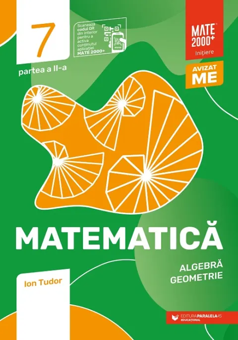 Coperta cărții Matematica. Algebra, geometrie. Caiet de lucru. Initiere. Clasa a VII-a. Partea a II-a