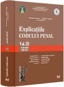Coperta cărții Explicatiile Codului penal. Vol. III. Articolele 188-256