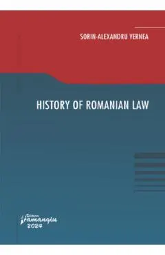 Coperta cărții History of Romanian Law