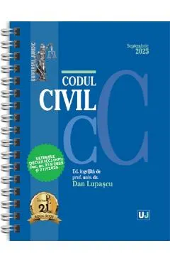 Coperta cărții Codul civil Septembrie 2025 Ed. Spiralata