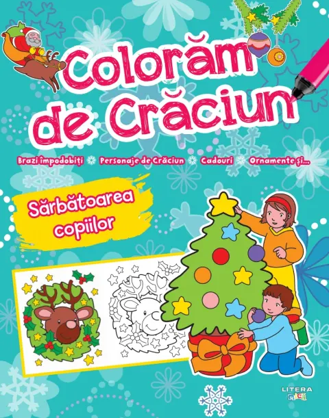 Coperta cărții Coloram de Craciun. Sarbatoarea copiilor