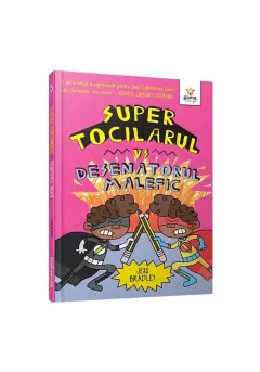 Coperta cărții Super Tocilarul vs Desenatorul Malefic