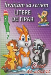 Coperta cărții Invatam sa scriem litere de tipar. Caiet de scriere