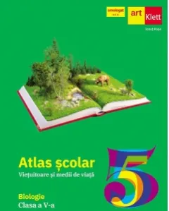 Coperta cărții Atlas scolar. Vietuitoare si medii de viata. Biologie. Clasa a V-a