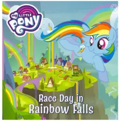 Coperta cărții Race Day in Rainbow Falls (My Little Pony)