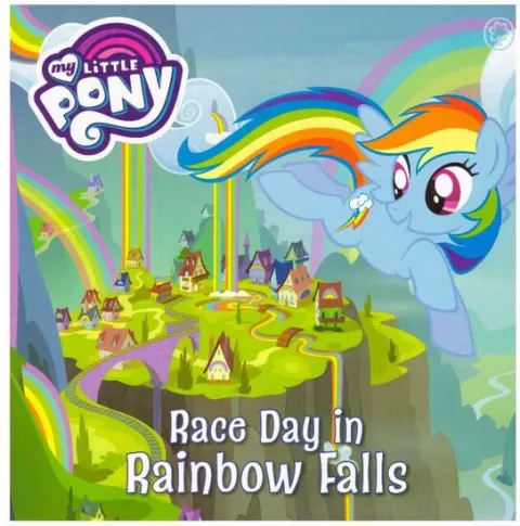 Coperta cărții Race Day in Rainbow Falls (My Little Pony)