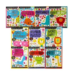 Coperta cărții Playtime Learning Numbers Words Colours Sticker Activity 10 Books Set