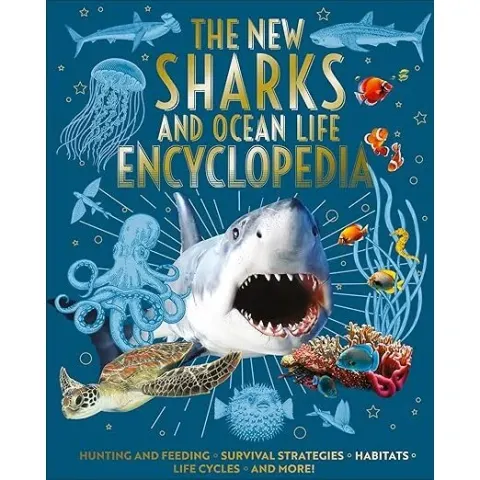 Coperta cărții The New Sharks and Ocean Life Encyclopedia