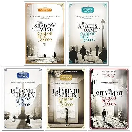 Coperta cărții The Cemetery of Forgotten Books 1-5 Collection Set, Carlos Ruiz Zafon