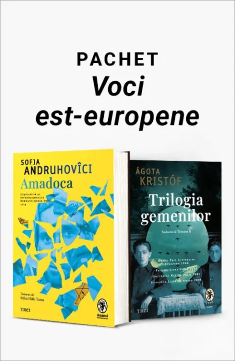 Coperta cărții Pachet Voci est-europene. Amadoca/Trilogia gemenilor - Sofia Andruhovici