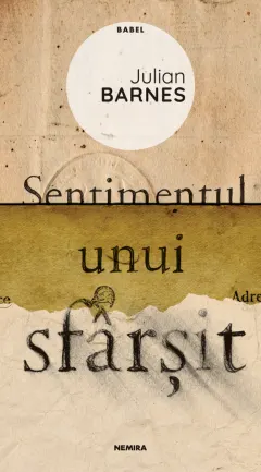 Coperta cărții Sentimentul unui sfârșit