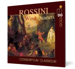Coperta cărții Gioacchino Rossini - Six Quartets for Flute, Clarinet, Horn and Bassoon (Fagott)