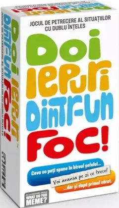 Coperta cărții What Do You Meme? - Doi iepuri dintr-un foc