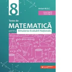 Coperta cărții Teste de matematica pentru Simularea Evaluarii Nationale la clasa a VIII-a (60 de teste)