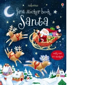 Coperta cărții First Sticker Book Santa