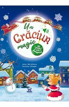 Coperta cărții Un Craciun magic. Carte sonora + Ilustratii Pop-up