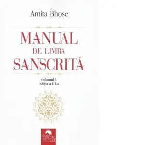 Coperta cărții Manual de limba sanscrita, volumul I