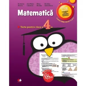 Coperta cărții Matematica. Teste pentru clasa a IV-a
