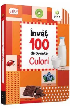 Coperta cărții Invat 100 de cuvinte. Culori