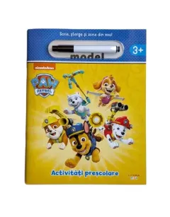 Coperta cărții Patrula Catelusilor. Activitati prescolare. Scrie, sterge si scrie din nou! (3+)