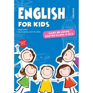 Coperta cărții English for kids. Caiet de lucru pentru clasa a III-a