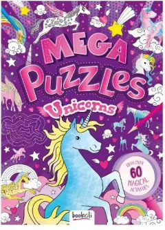 Coperta cărții Mega Puzzles Unicorns